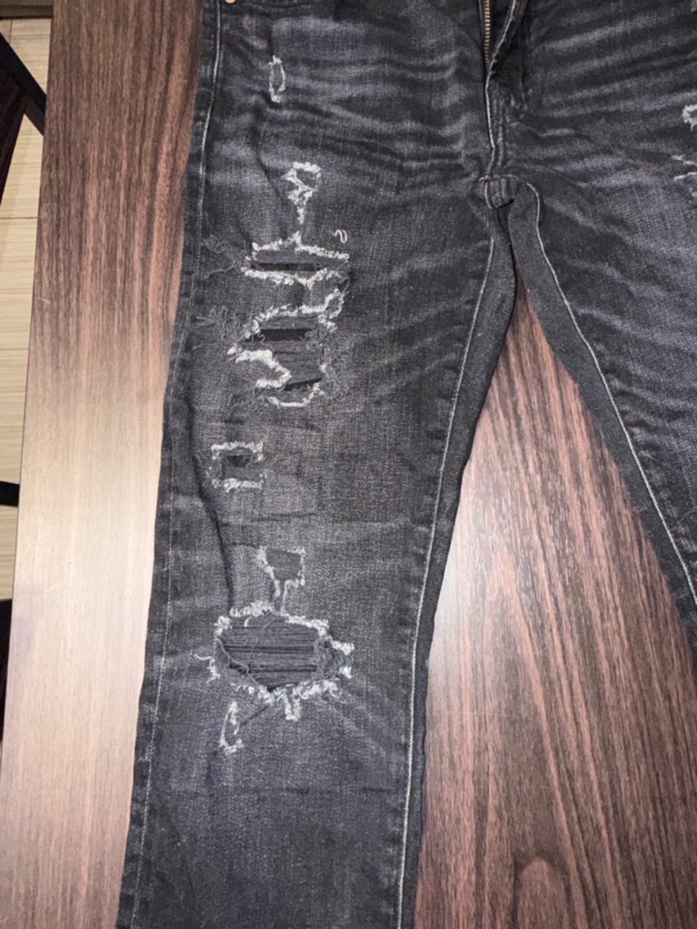 American Eagle Outfitters Black Washed Skinny Jeans